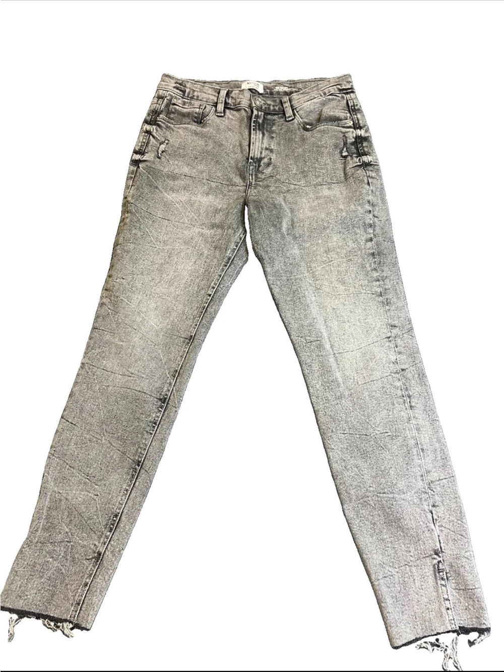Kenzie “The kelsey” High rise Skinny Gray Acid Washed Jean 8/29 Indie Sleaze